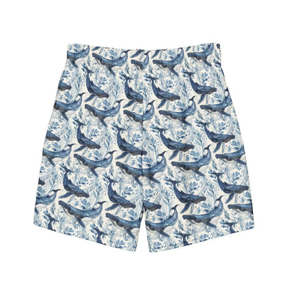 Humpback Whale Song Men's Swim Trunks - 