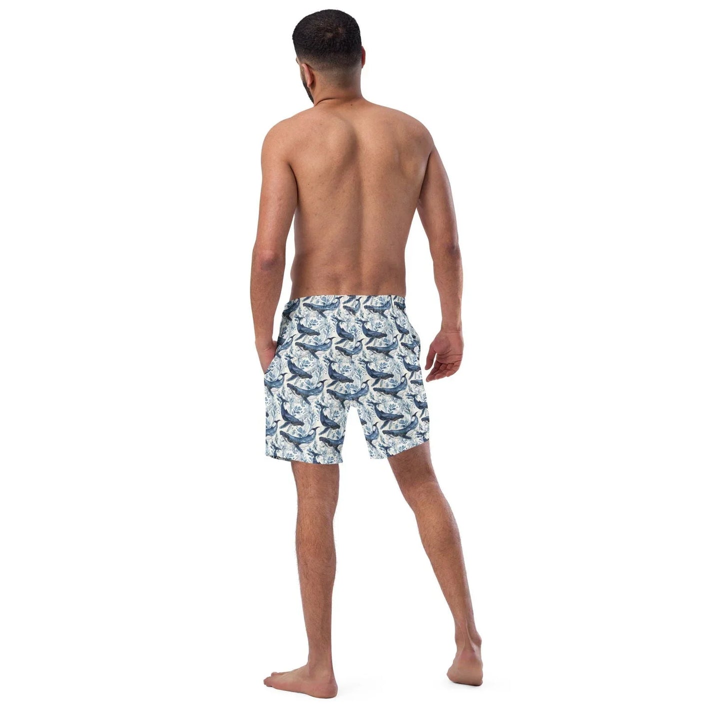Humpback Whale Song Men's Swim Trunks - 