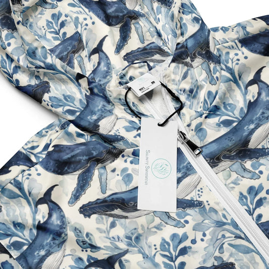 Humpback Whale Song Men's Windbreaker - 