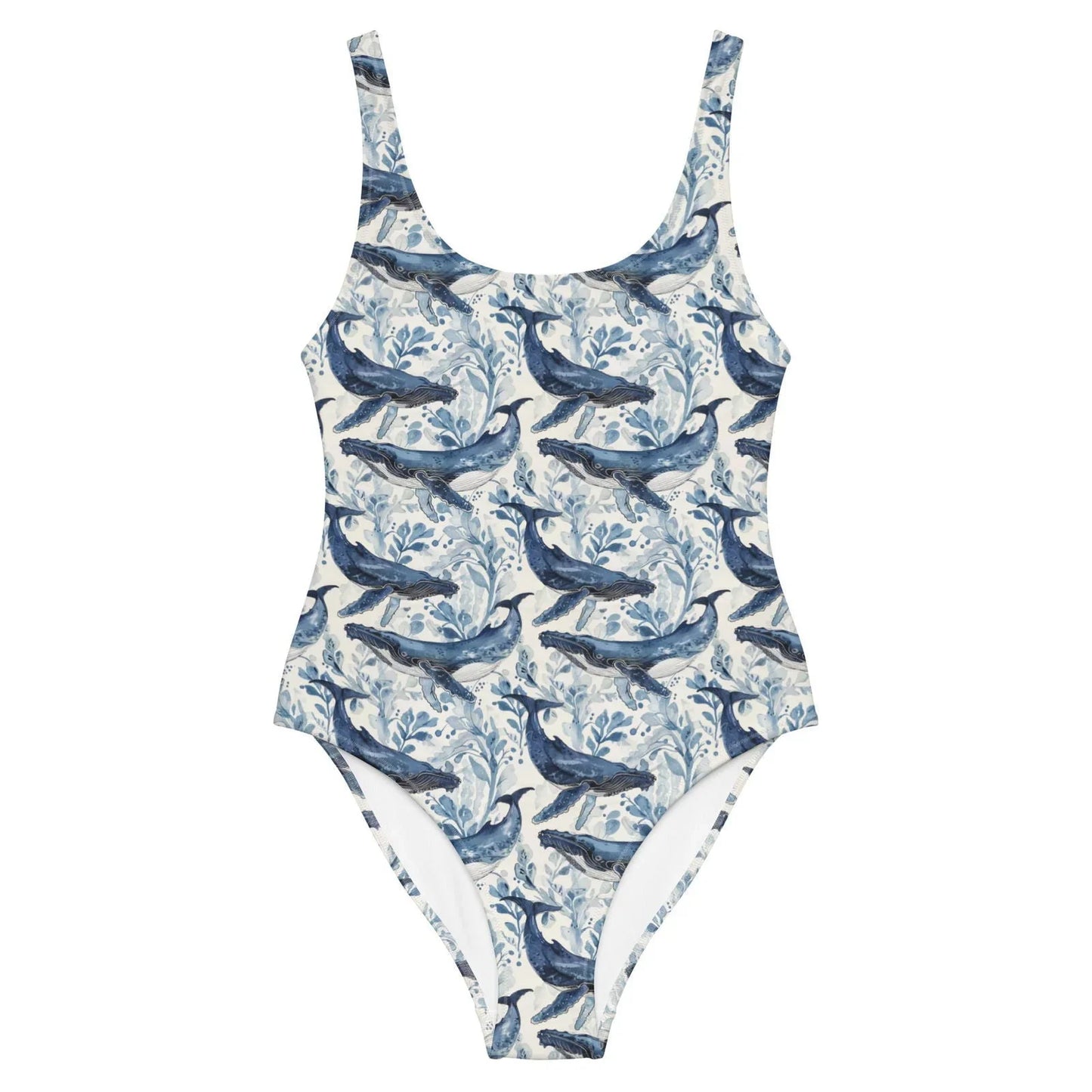 Humpback Whale Song One-Piece Swimsuit - 