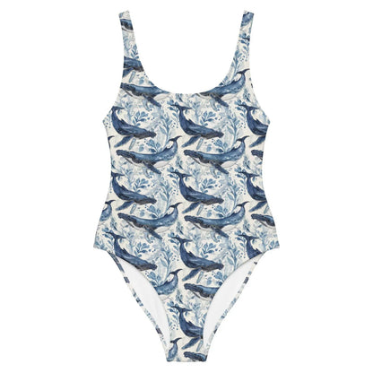 Humpback Whale Song One-Piece Swimsuit - 