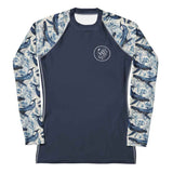 Humpback Whale Song Women's Rash Guard Solid -  - ["rash guard","women"]