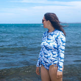 Spotted Eagle Ray Women's Rash Guard -  - ["Rash guard","ray","Spotted Eagle Ray","Wildlife","women"]