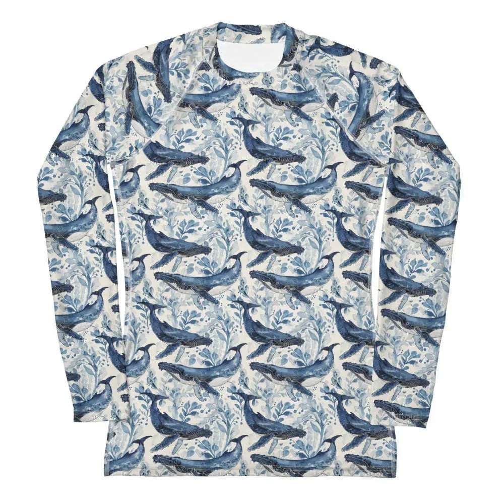 Humpback Whale Song Women's Rash Guard - 