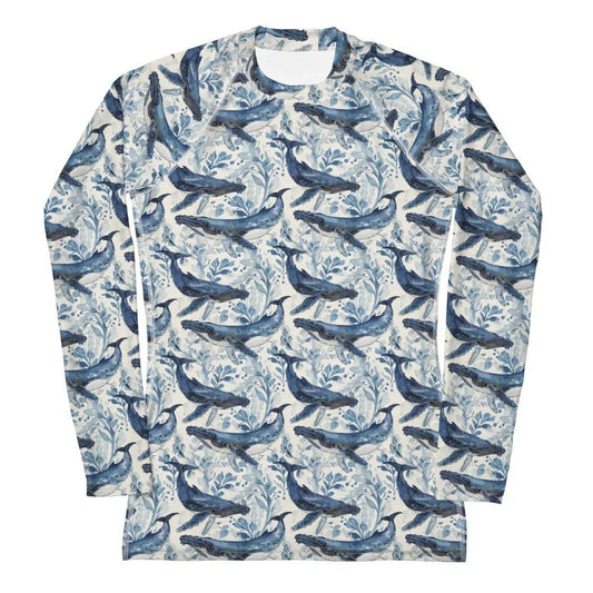 Humpback Whale Song Women's Rash Guard - 