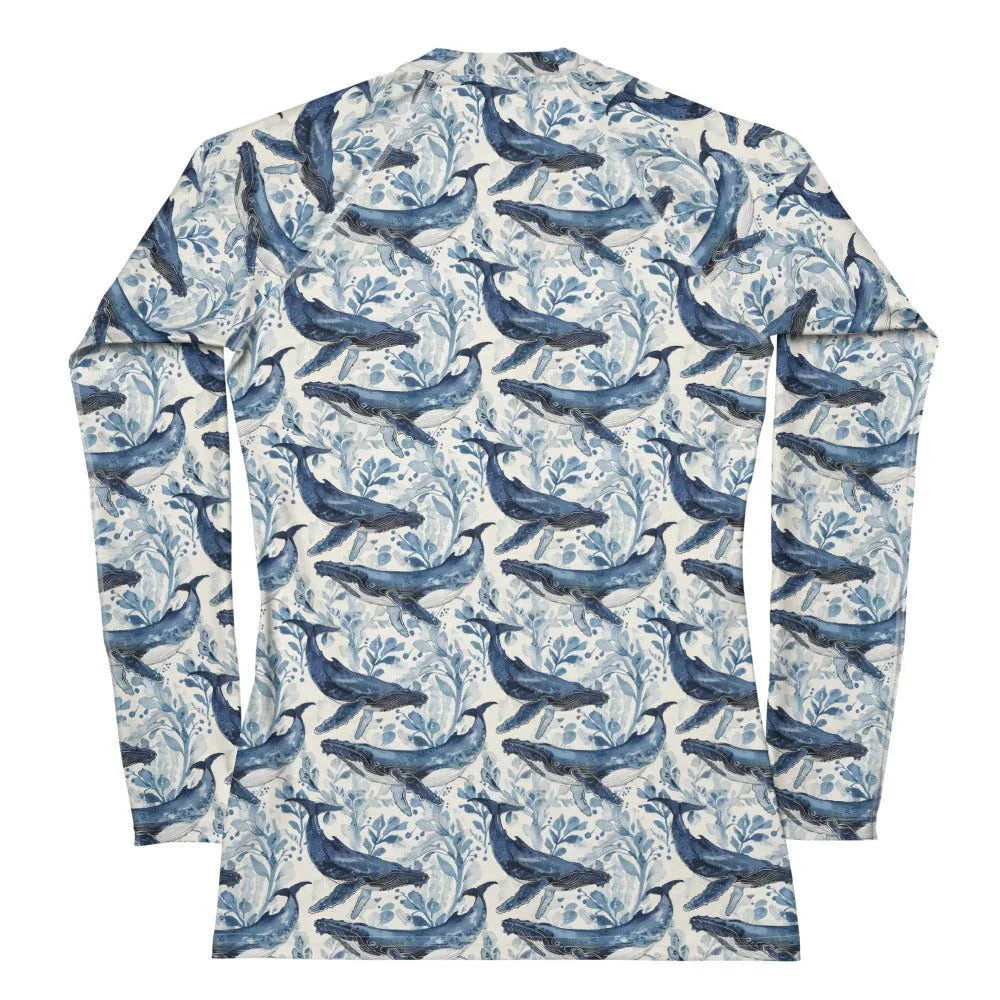 Humpback Whale Song Women's Rash Guard - 