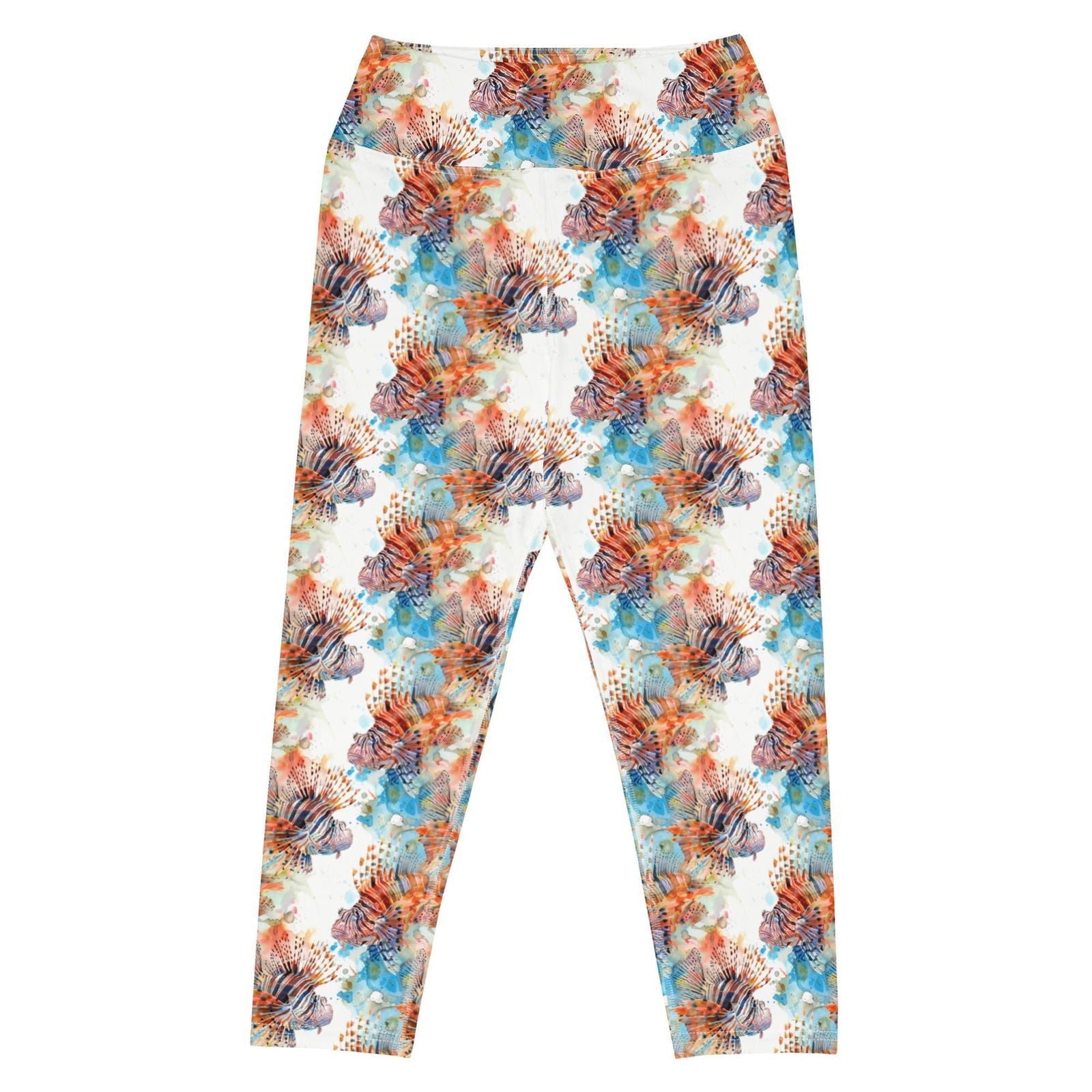 Invasive Lionfish Capri Swim Leggings - 