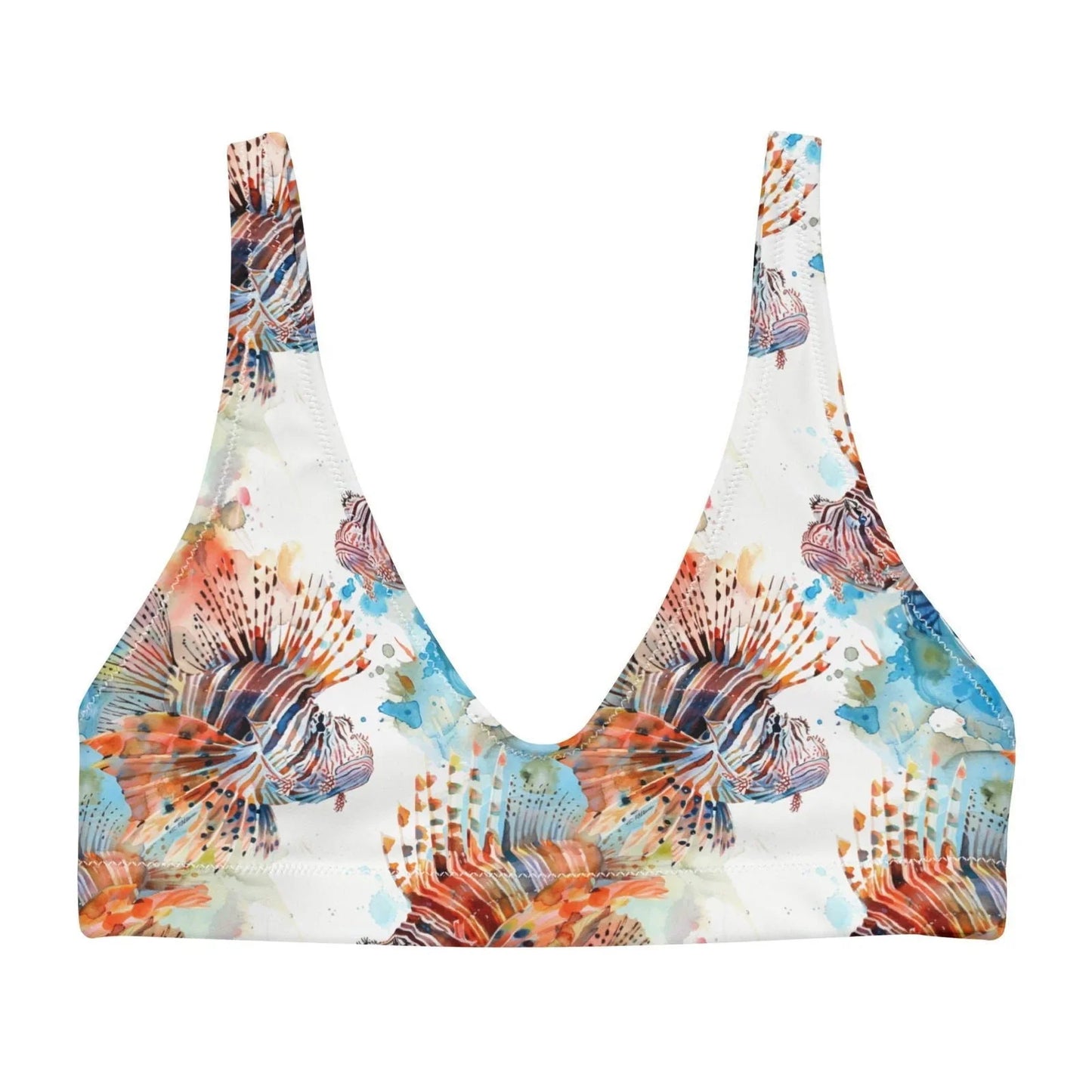Invasive Lionfish Eco Bikini Top - 