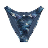Moonlight Manta Eco High-Leg Cheeky Bikini Bottom -  - ["Moonlight Manta","ray","swim","Wildlife","women"]