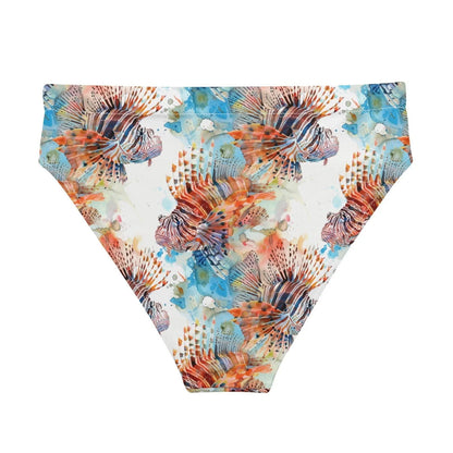 Invasive Lionfish Eco High-Waisted Bikini Bottom - 