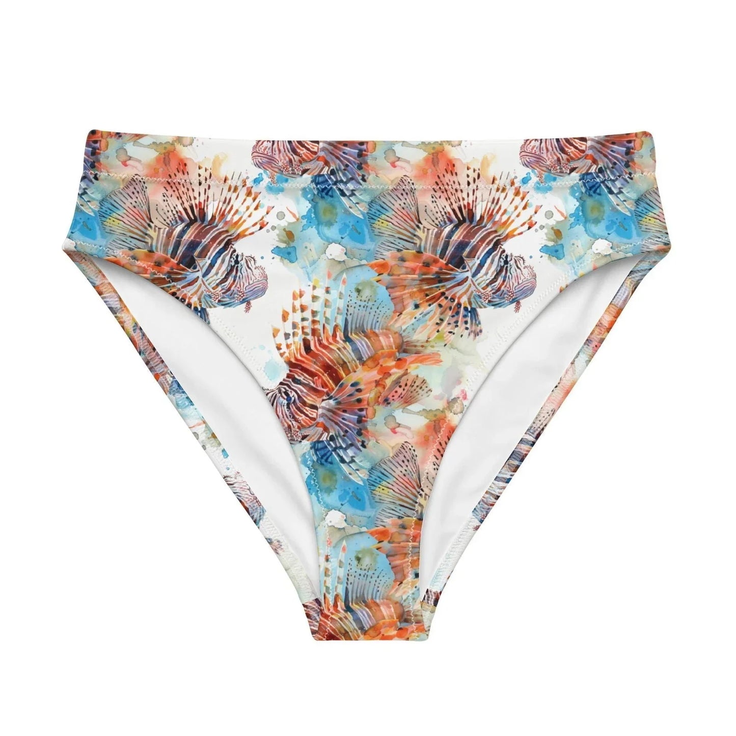 Invasive Lionfish Eco High-Waisted Bikini Bottom - 
