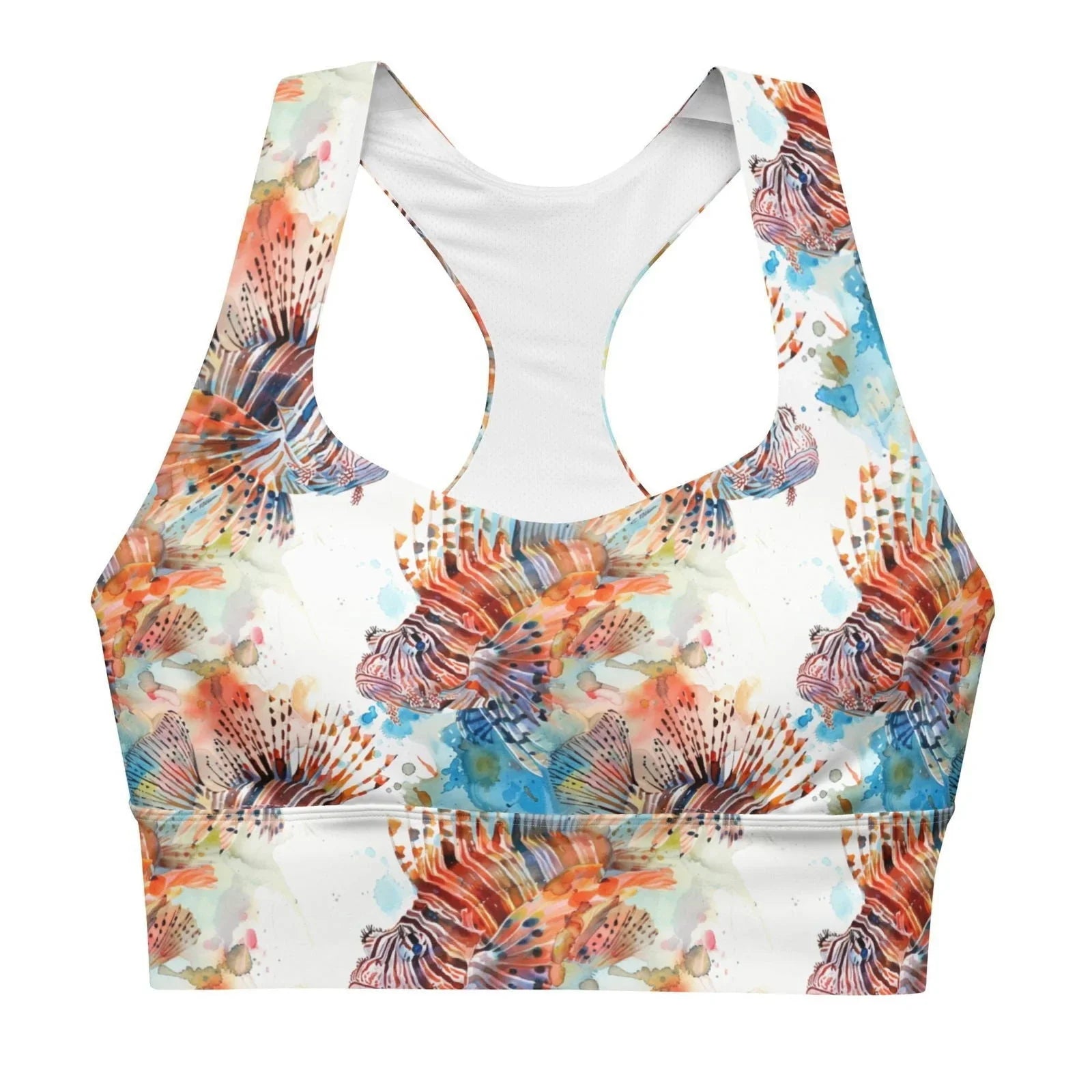 Invasive Lionfish Eco Sports Bra Top - 