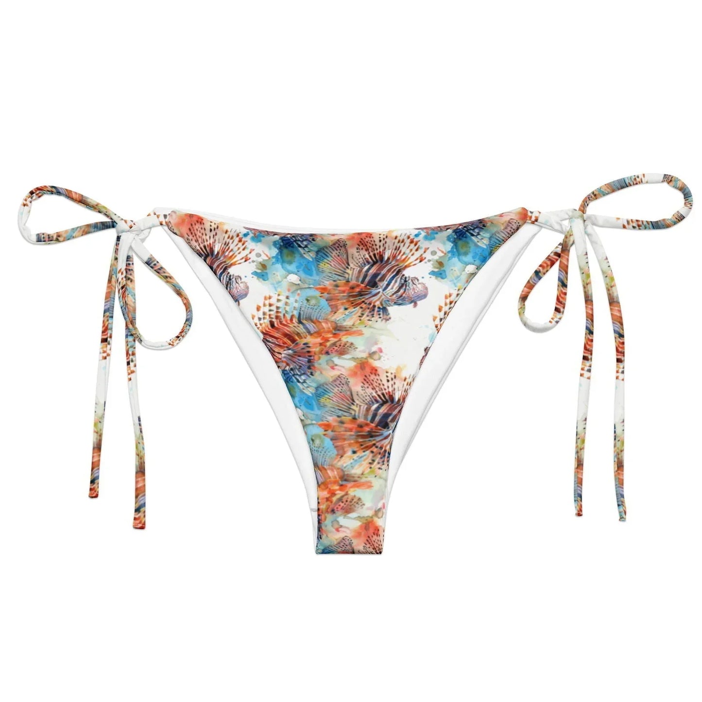 Invasive Lionfish Eco String Bikini Bottom - 