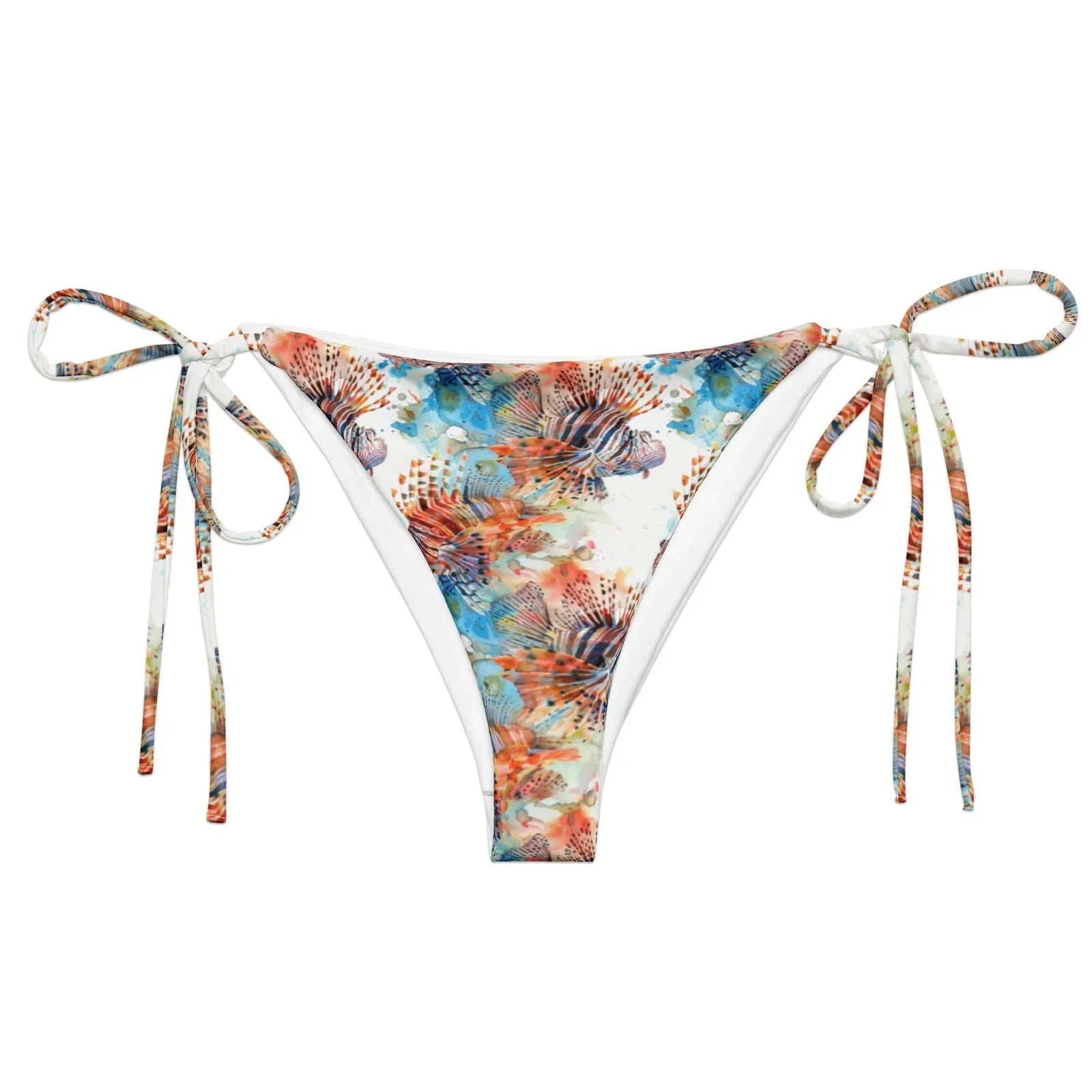 Invasive Lionfish Eco String Bikini Bottom - 
