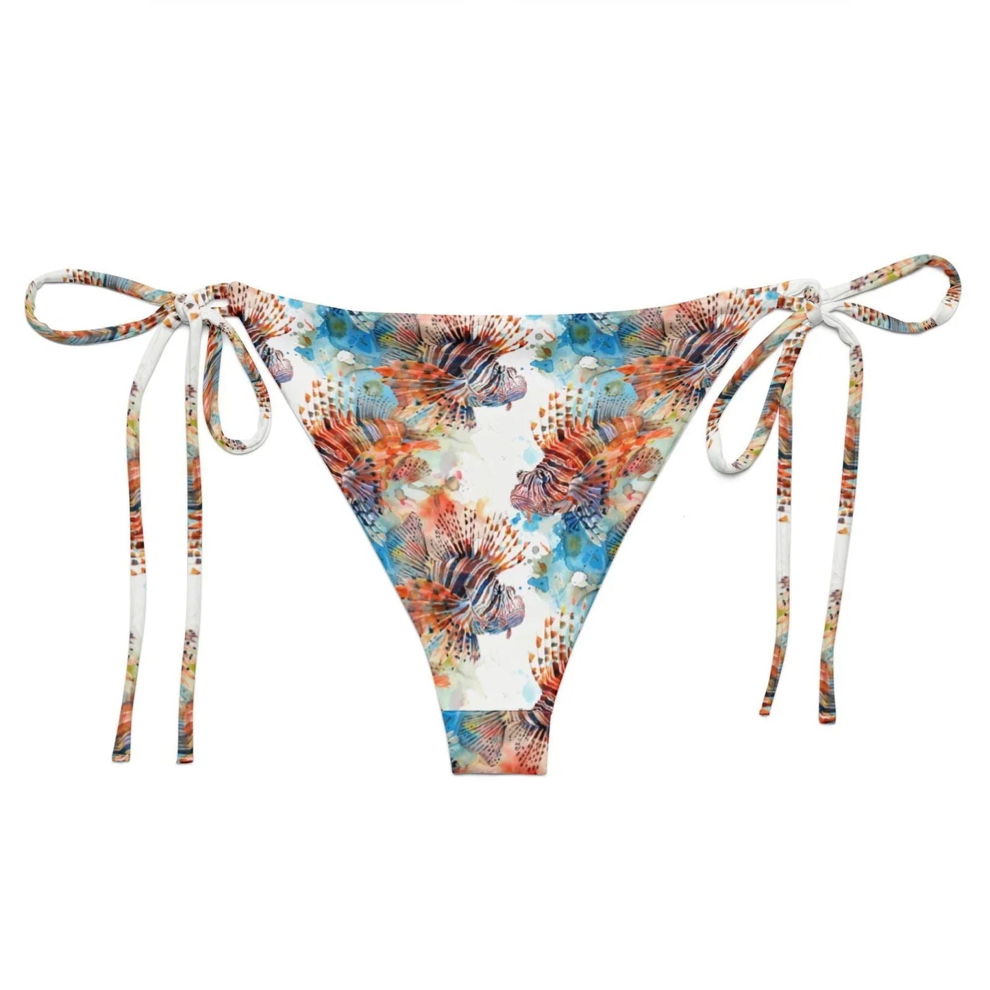 Invasive Lionfish Eco String Bikini Bottom - 