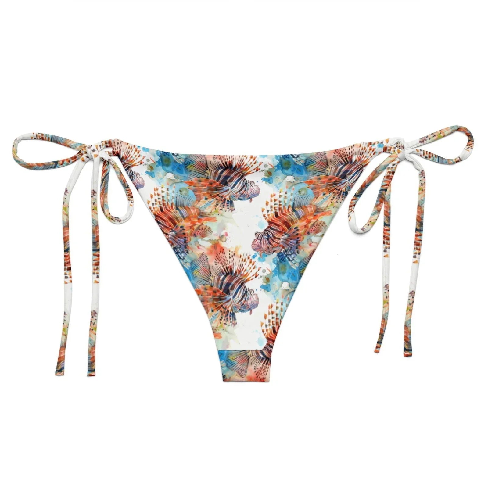 Invasive Lionfish Eco String Bikini Bottom - 