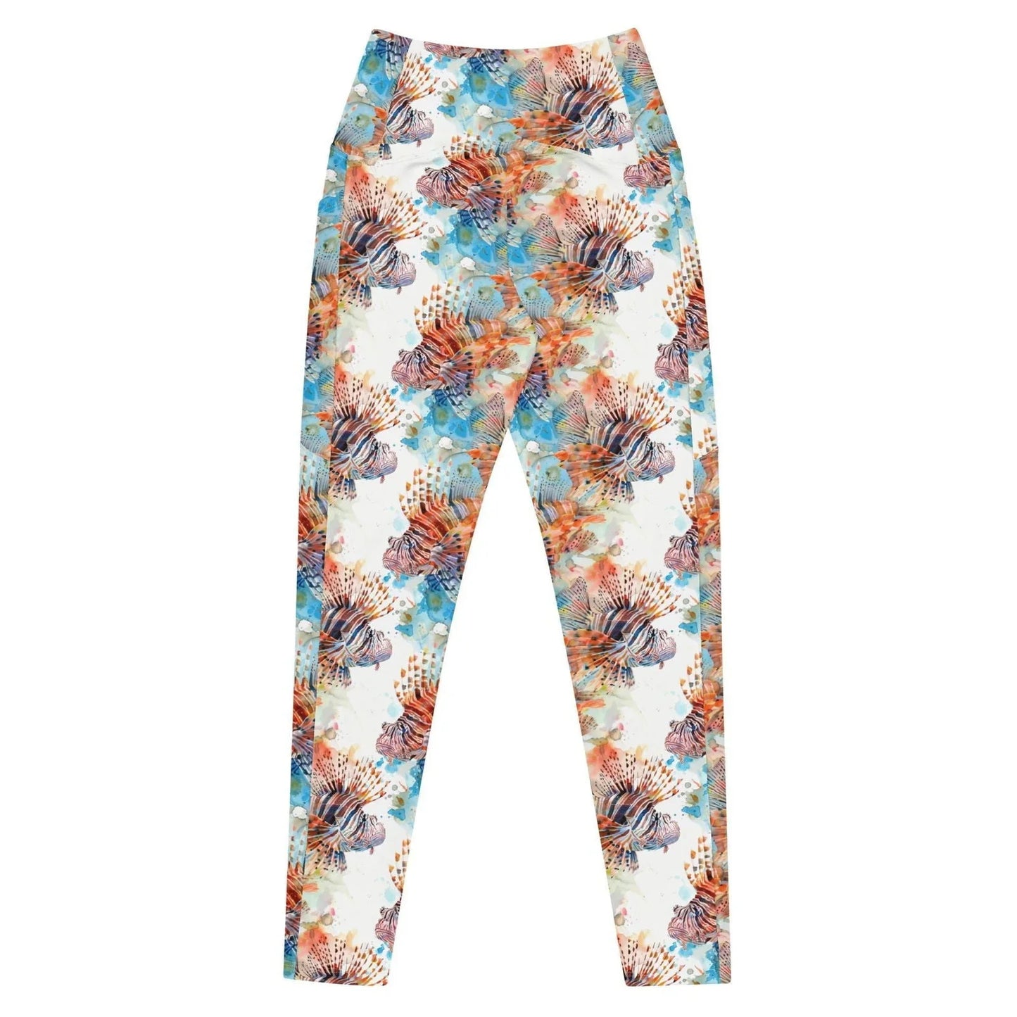 Invasive Lionfish Eco Swim Leggings With Pockets - 