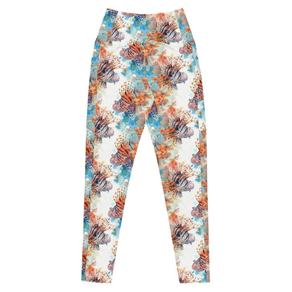 Invasive Lionfish Eco Swim Leggings With Pockets - 