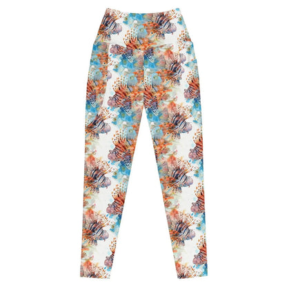 Invasive Lionfish Eco Swim Leggings With Pockets - 