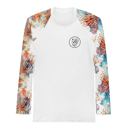 Invasive Lionfish Men's Rash Guard - 