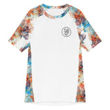 Seahorse Haven Men’s Short Sleeve Rash Guard -  - ["coral","Men","Rash guard","seahorse","Seahorse Haven"]