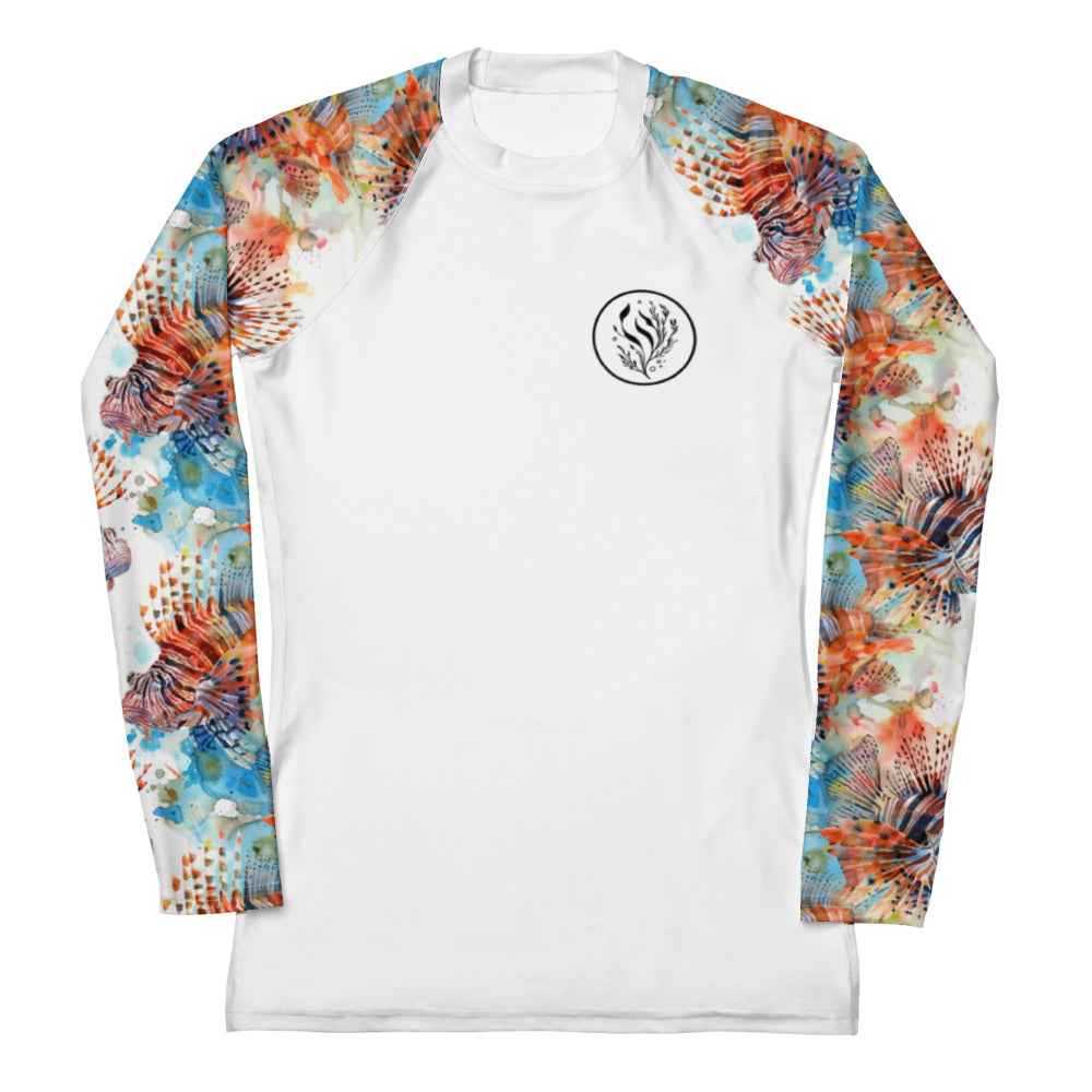Coral Reef Women's Rash Guard Solid -  - ["coral","Coral Reef","rash guard","women"]