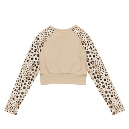 Leopard Shark Eco Cropped Rash Guard Solid - 