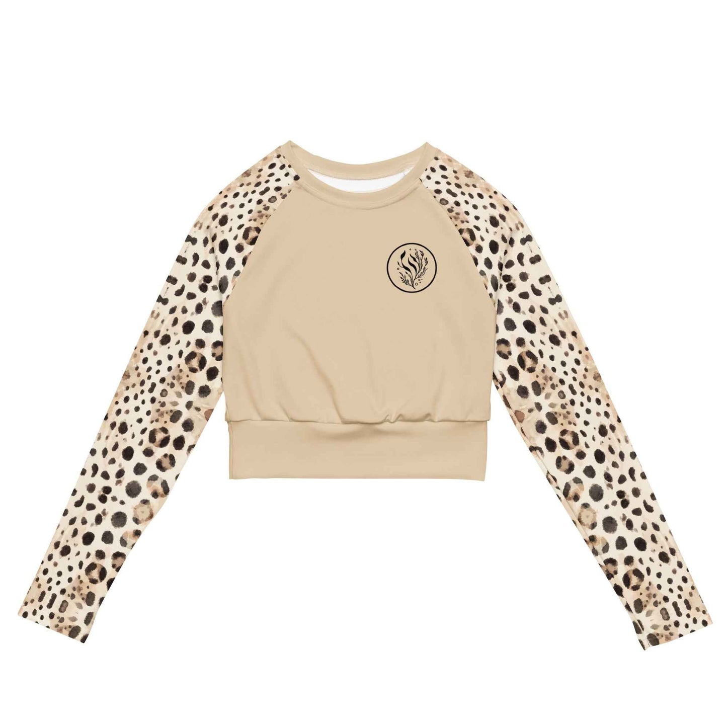 Leopard Shark Eco Cropped Rash Guard Solid - 