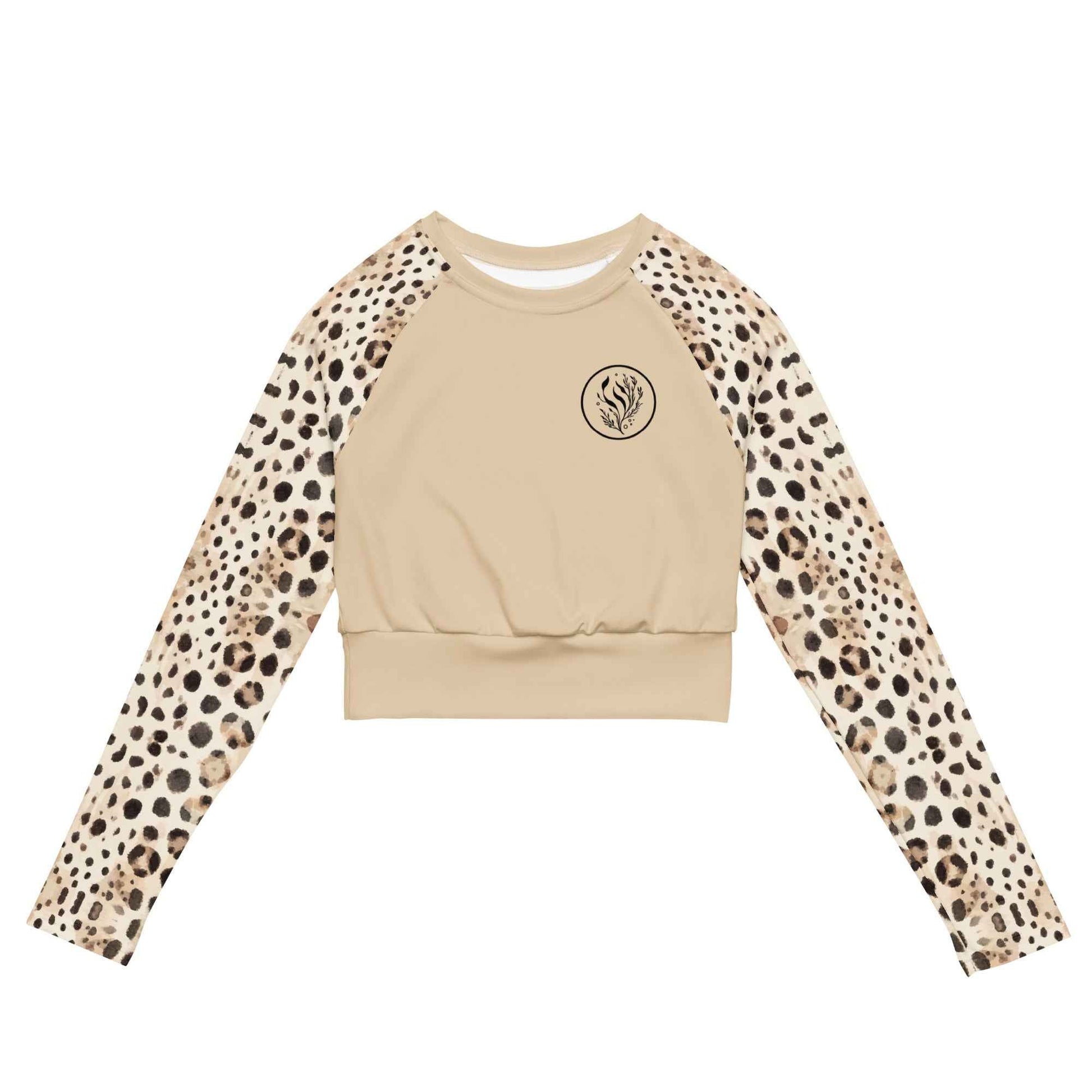 Leopard Shark Eco Cropped Rash Guard Solid - 