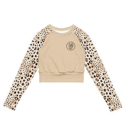 Leopard Shark Eco Cropped Rash Guard Solid - 