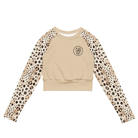 Leopard Shark Eco Cropped Rash Guard Solid - 
