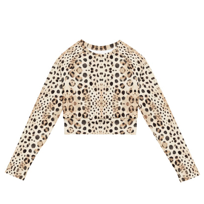 Leopard Shark Eco Cropped Rash Guard - Salinity Swimwear