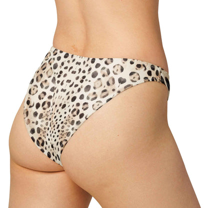 Leopard Shark Eco High-Leg Cheeky Bikini Bottom - 