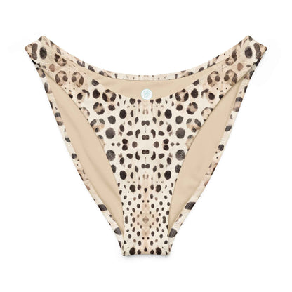 Leopard Shark Eco High-Leg Cheeky Bikini Bottom - 