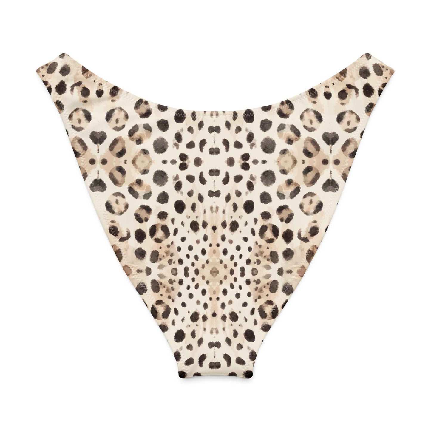 Leopard Shark Eco High-Leg Cheeky Bikini Bottom - 