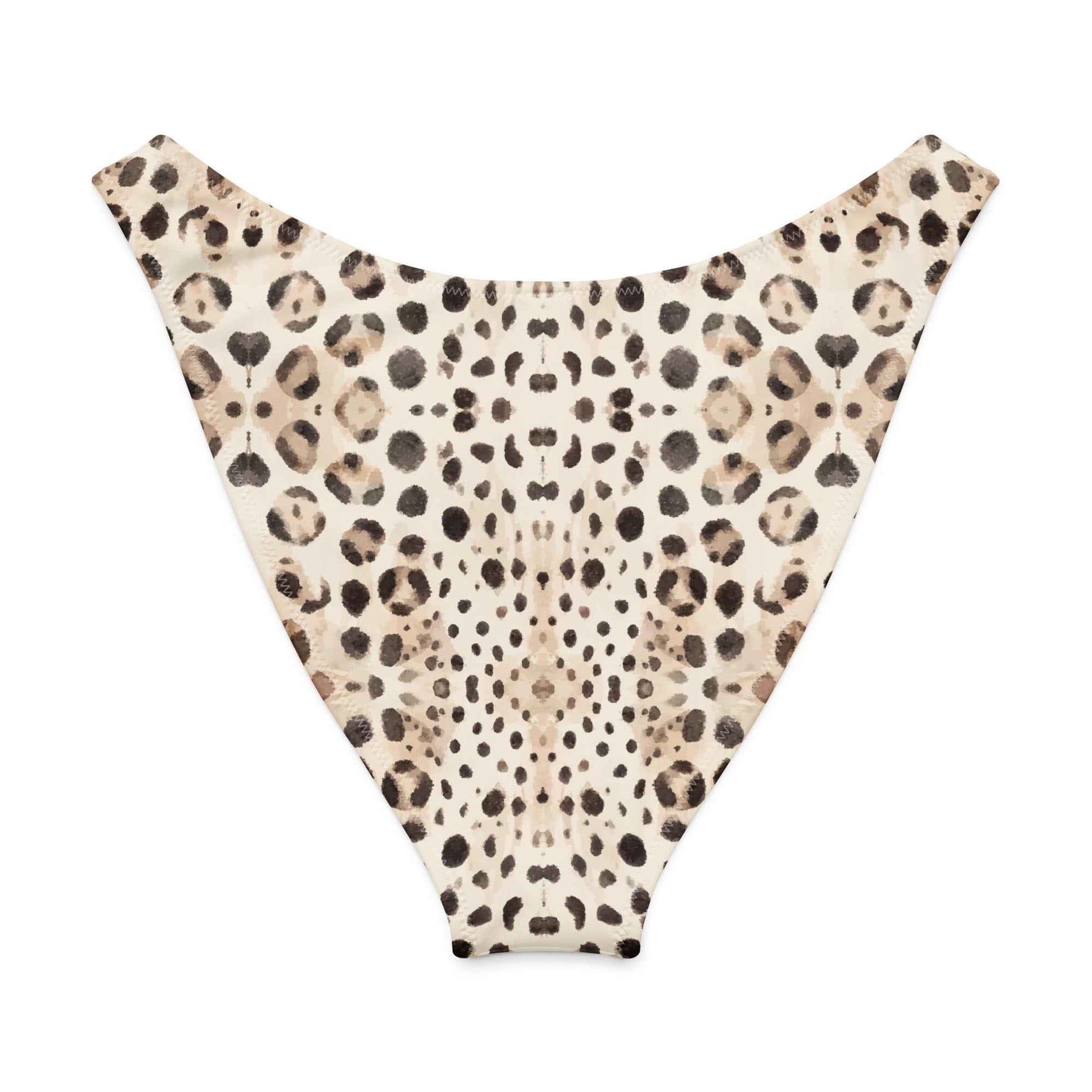Leopard Shark Eco High-Leg Cheeky Bikini Bottom - 