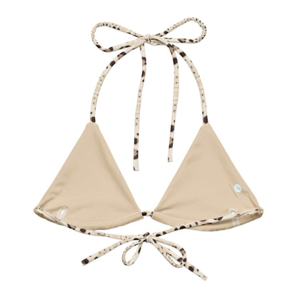 Leopard Shark Eco String Bikini Top - 