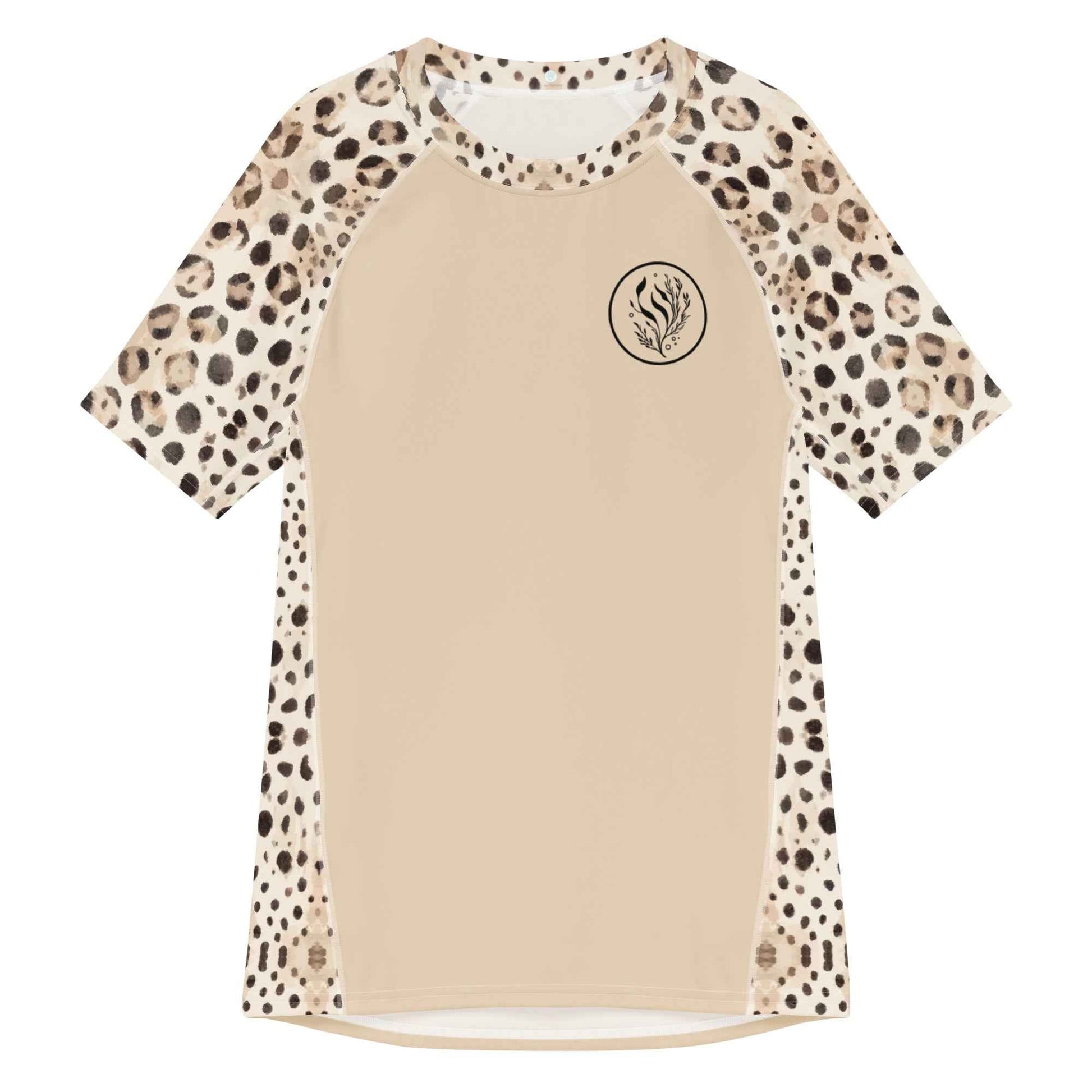Leopard Shark Men’s Short Sleeve Swim Shirt - 