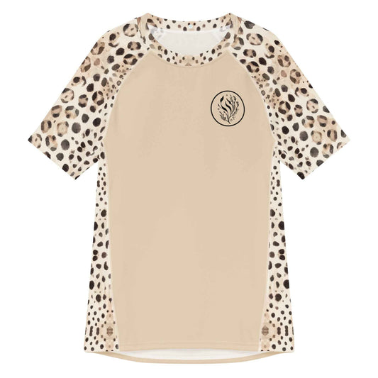 Leopard Shark Men’s Short Sleeve Swim Shirt - 