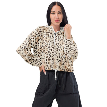 Leopard Shark Women’s Cropped Windbreaker - 