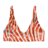Lionfish Stripes Eco Bikini Top -  - ["fish","lionfish stripes","swim","women"]
