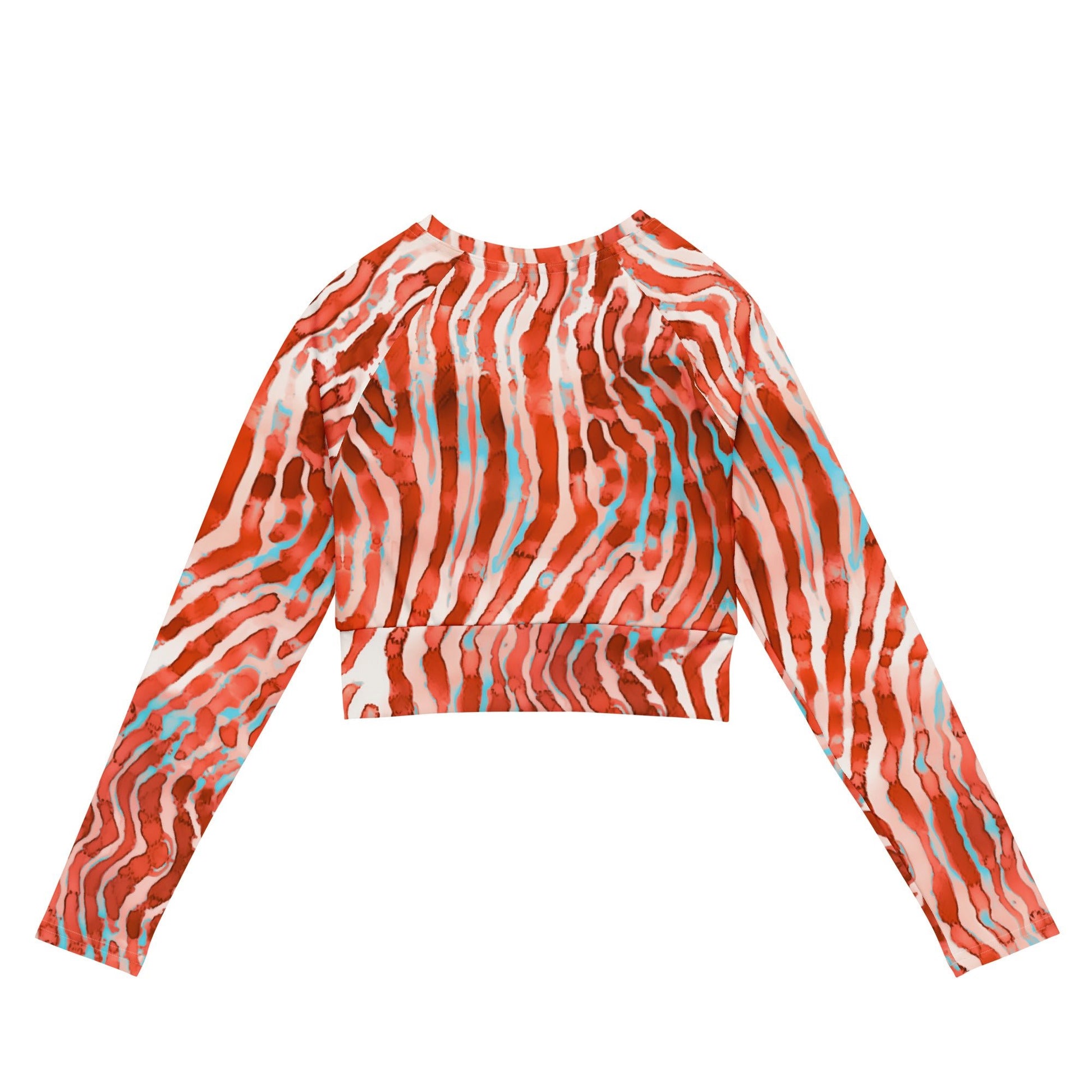 Lionfish Stripes Eco Cropped Rash Guard - 
