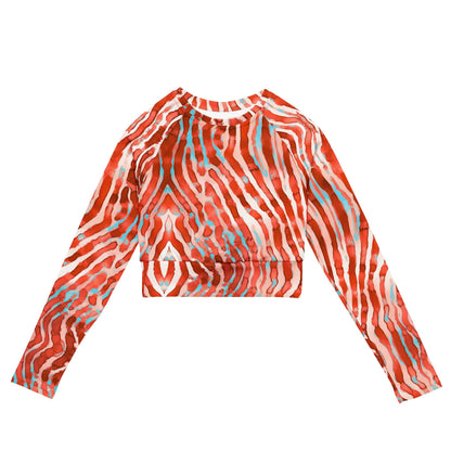 Lionfish Stripes Eco Cropped Rash Guard - 