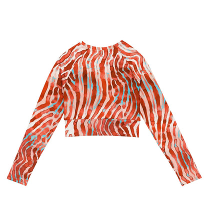Lionfish Stripes Eco Cropped Rash Guard - 