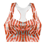 Lionfish Stripes Eco Sports Swim Top -  - ["fish","lionfish stripes","swim","women"]