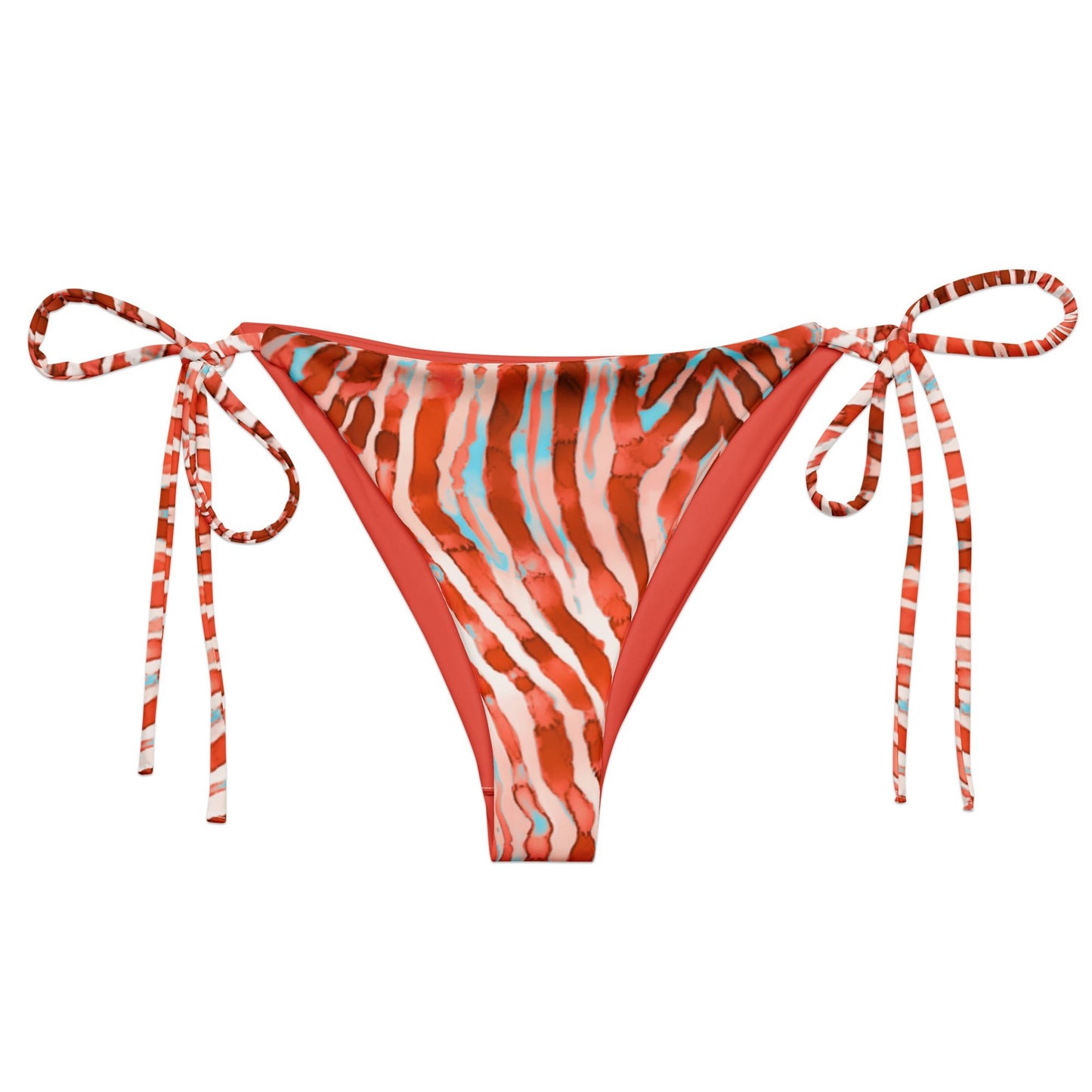 Lionfish Stripes Eco String Bikini Bottom - 