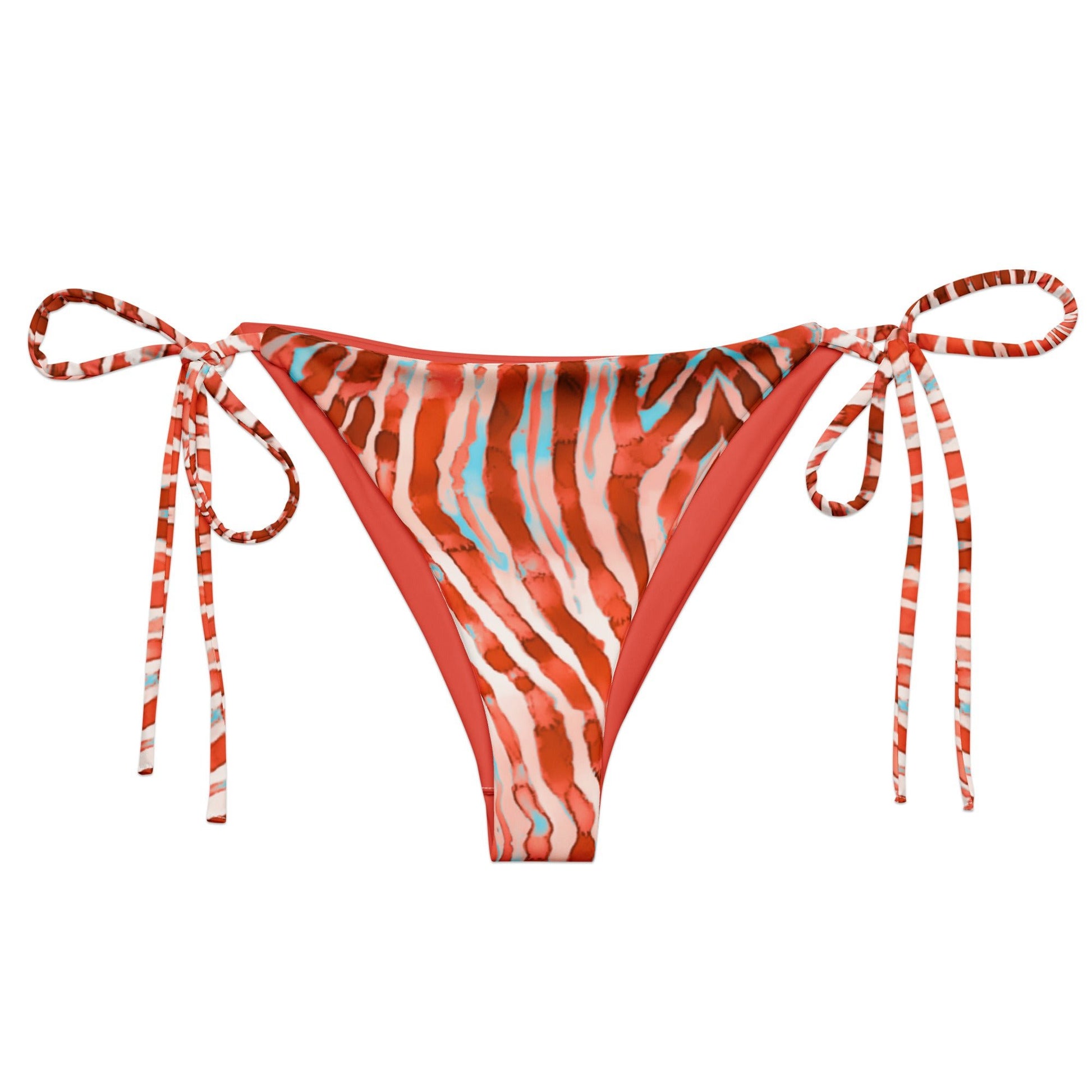 Lionfish Stripes Eco String Bikini Bottom - 