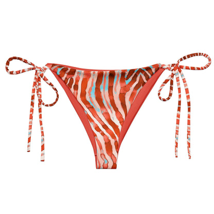 Lionfish Stripes Eco String Bikini Bottom - 