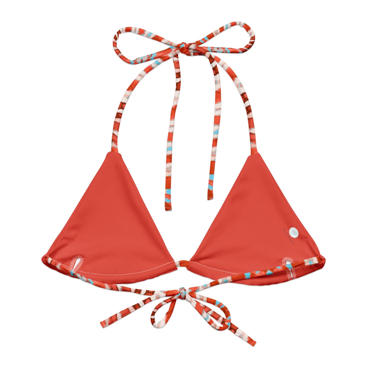 Lionfish Stripes Eco String Bikini Top - 