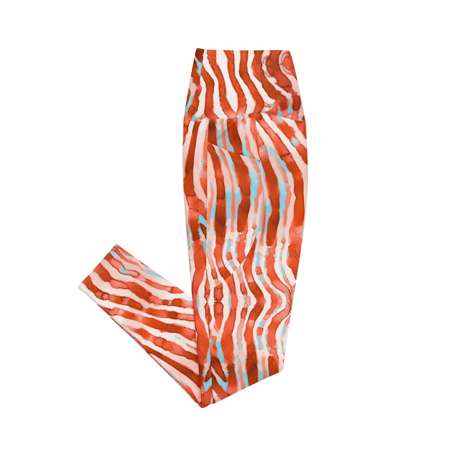 Lionfish Stripes Eco Swim Leggings With Pockets - 